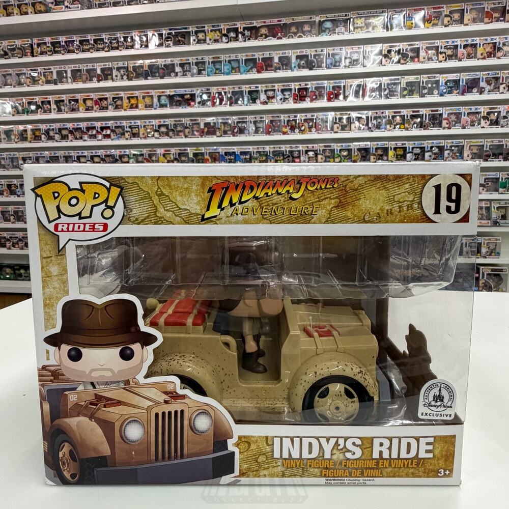 Funko Pop Disney Parks Ride Indiana Jones Adventure Indy's Ride 19 Vinyl Figure